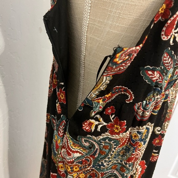 COLLECTIVE CONCEPTS Nordstrom Rack halter neck midi dress, paisley black XS - Picture 8 of 12